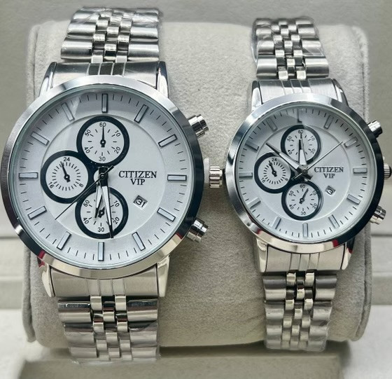 ست ساعت مچی مردانه و زنانه سیتیزن مدل وی ای پی تاریخ دار