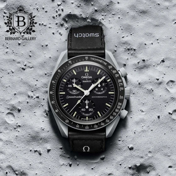 ساعت مچی سواچ مدل Mission to the Moon با بند برزنتی