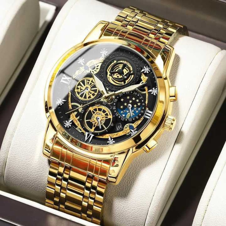 ساعت مچی مردانه بین باند مدل HX4010 اسکلتون ضد آب با بند استیل