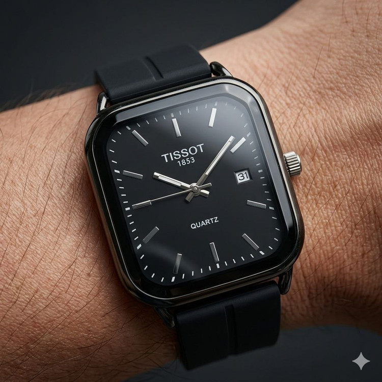 ساعت مردانه بند سیلیکونی قفل کلیپسی مگنتی تیسوت Tissot