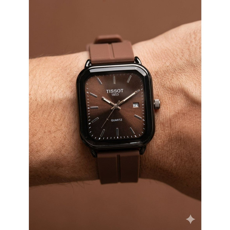 ساعت مردانه بند سیلیکونی قفل کلیپسی مگنتی تیسوت Tissot