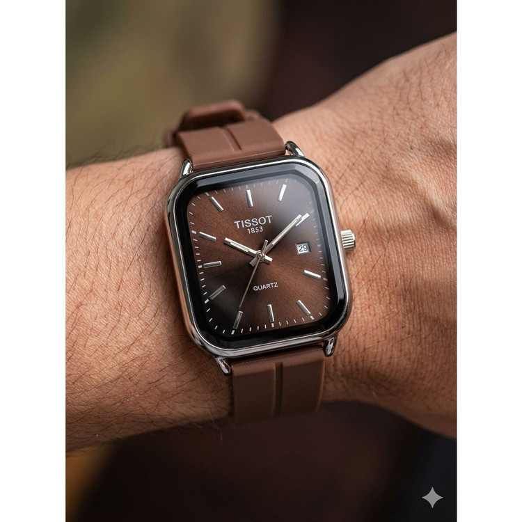 ساعت مردانه بند سیلیکونی قفل کلیپسی مگنتی کیفیت عالی تیسوت Tissot