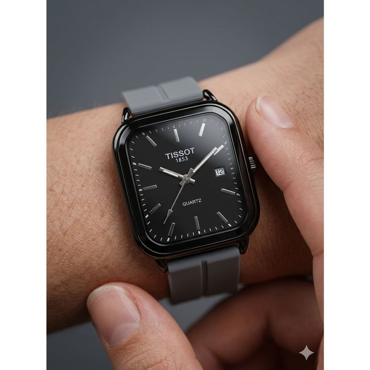 ساعت مردانه بند سیلیکونی قفل کلیپسی مگنتی کیفیت عالی تیسوت Tissot