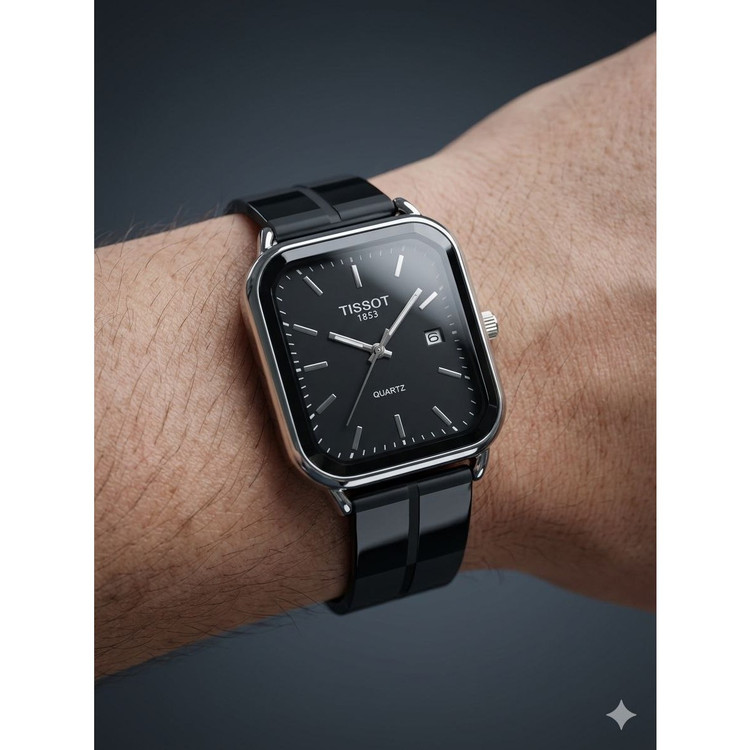 ساعت مردانه بند سیلیکونی قفل کلیپسی مگنتی کیفیت عالی تیسوت Tissot