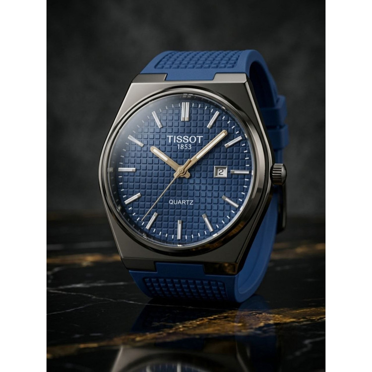 ساعت مچی مردانه بند سیلیکونی کیفیت قوی تیسوت Tissot