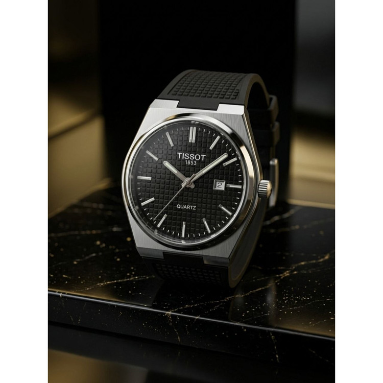 ساعت مچی مردانه بند سیلیکونی کیفیت قوی تیسوت Tissot