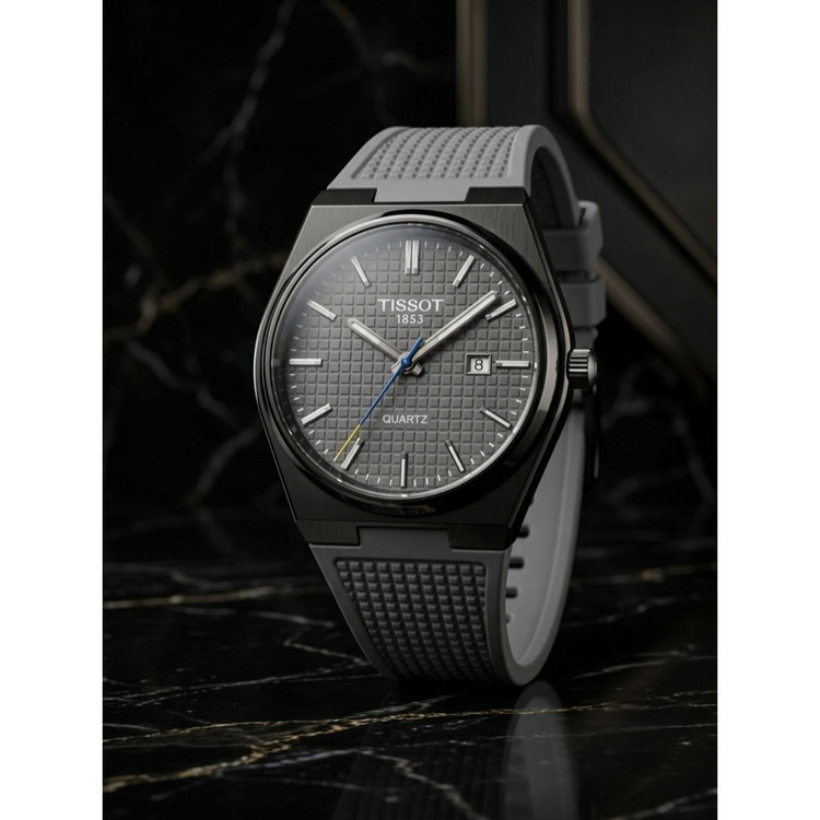ساعت مچی مردانه بند سیلیکونی کیفیت قوی تیسوت Tissot