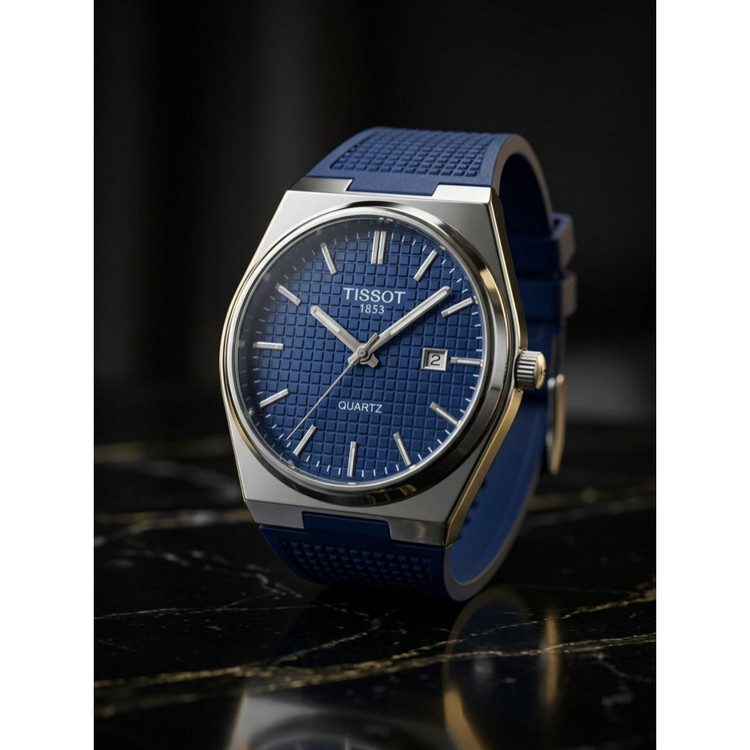 ساعت مچی مردانه بند سیلیکونی کیفیت قوی تیسوت Tissot