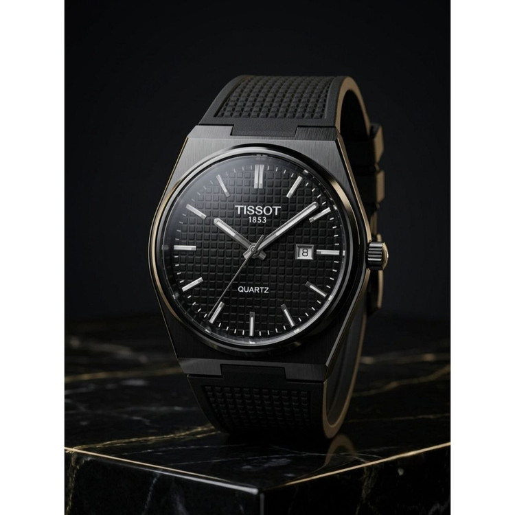 ساعت مچی مردانه بند سیلیکونی کیفیت قوی تیسوت Tissot