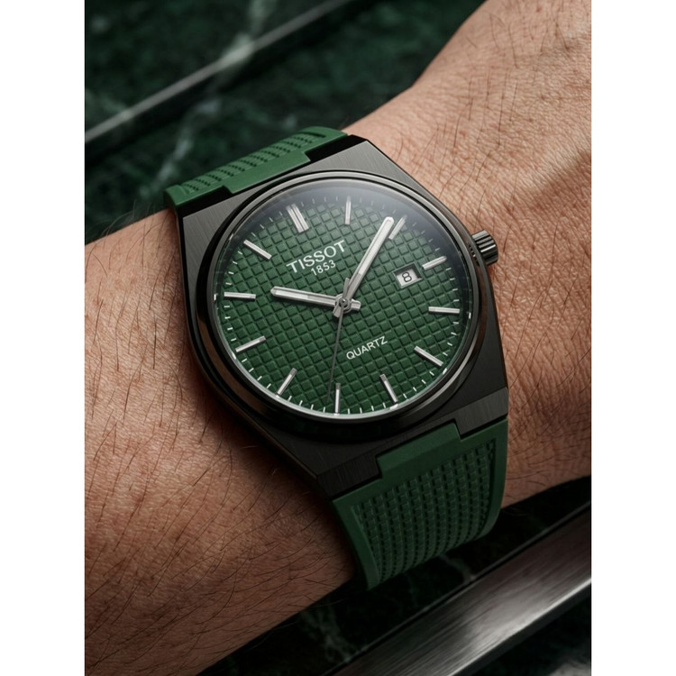 ساعت مچی مردانه بند سیلیکونی کیفیت قوی تیسوت Tissot