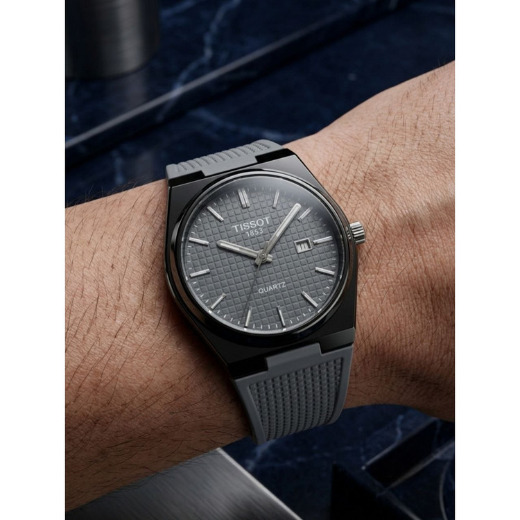 ساعت مچی مردانه بند سیلیکونی کیفیت قوی تیسوت Tissot