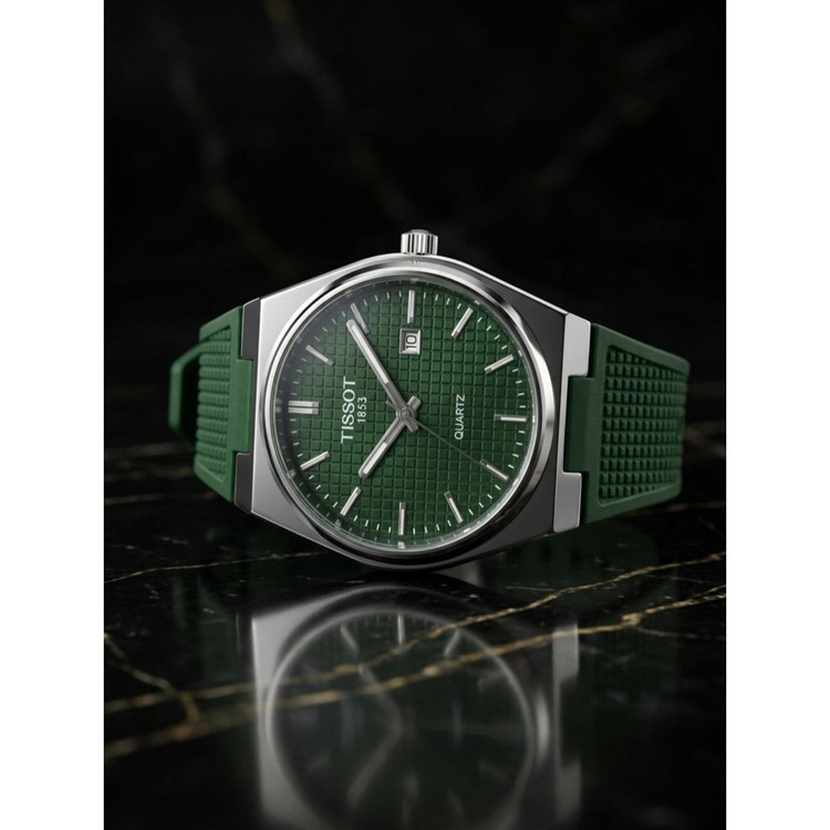 ساعت مچی مردانه بند سیلیکونی ضدحساسیت تیسوت Tissot