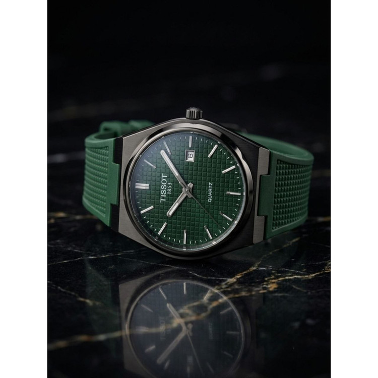 ساعت مچی مردانه بند سیلیکونی ضدحساسیت تیسوت Tissot