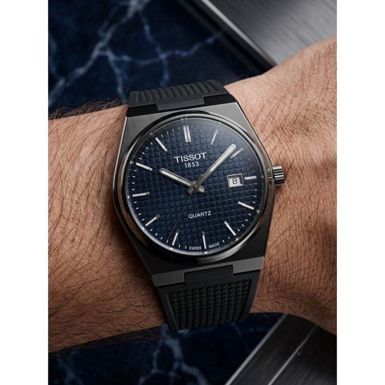 ساعت مچی مردانه بند سیلیکونی ضدحساسیت تیسوت Tissot