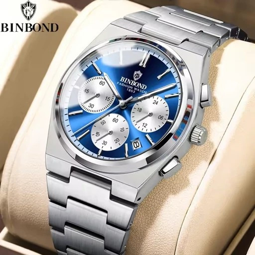 ساعت مچی مردانه اورجینال ضداب و رنگ ثابت بینبند Binbond