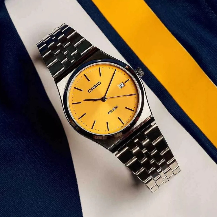 ساعت مچی مردانه کلاسیک بند استیل کاسیو گاد فادر Casio
