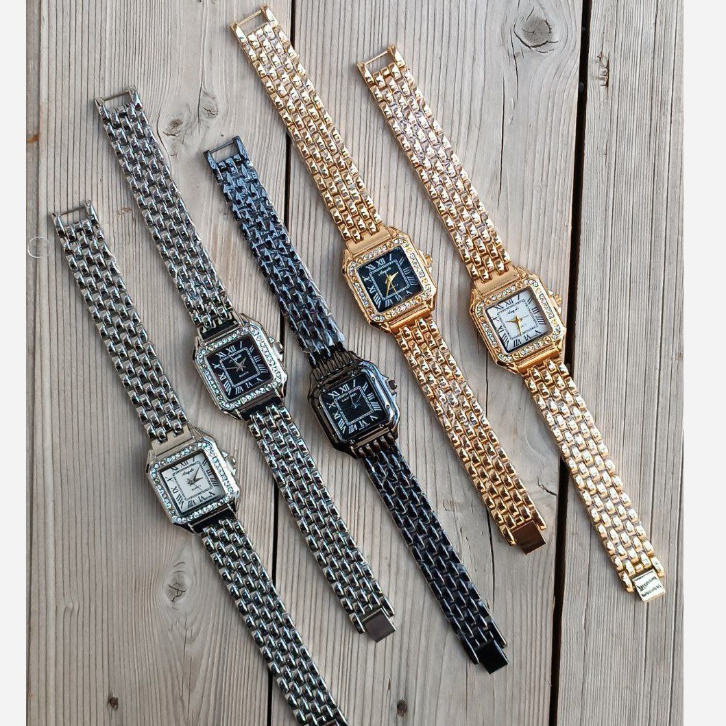 ساعت مچی زنانه قاب نگینی کارتیر CARTIER