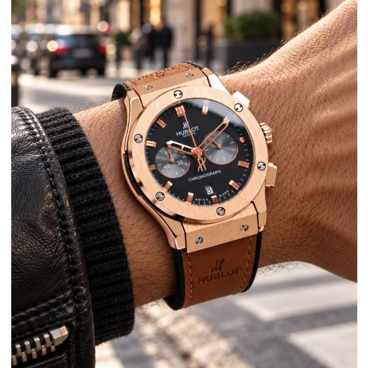 ساعت مچی مردانه 3 موتور فعال کرنوگراف هابلوت Hublot