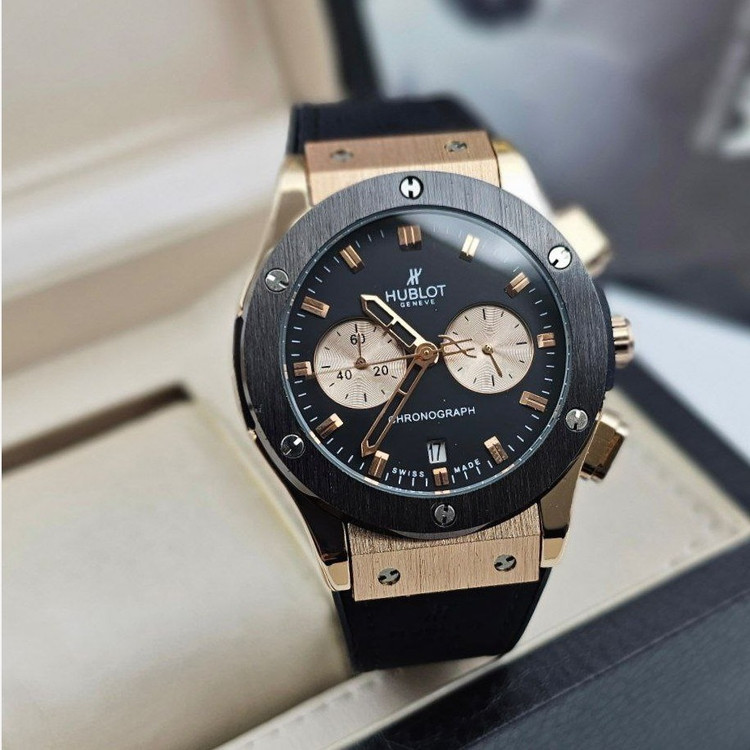 ساعت مچی مردانه 3 موتور فعال کرنوگراف هابلوت Hublot